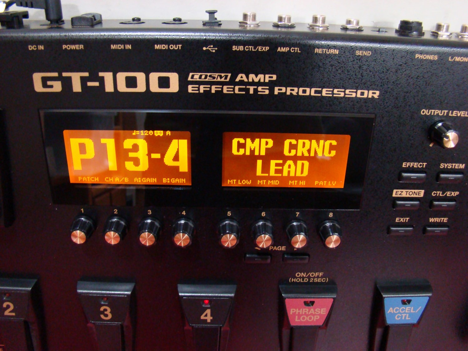 BOSS GT-100 Multi-Effects Guitar Effect Pedal COSM AMP EFFECTS