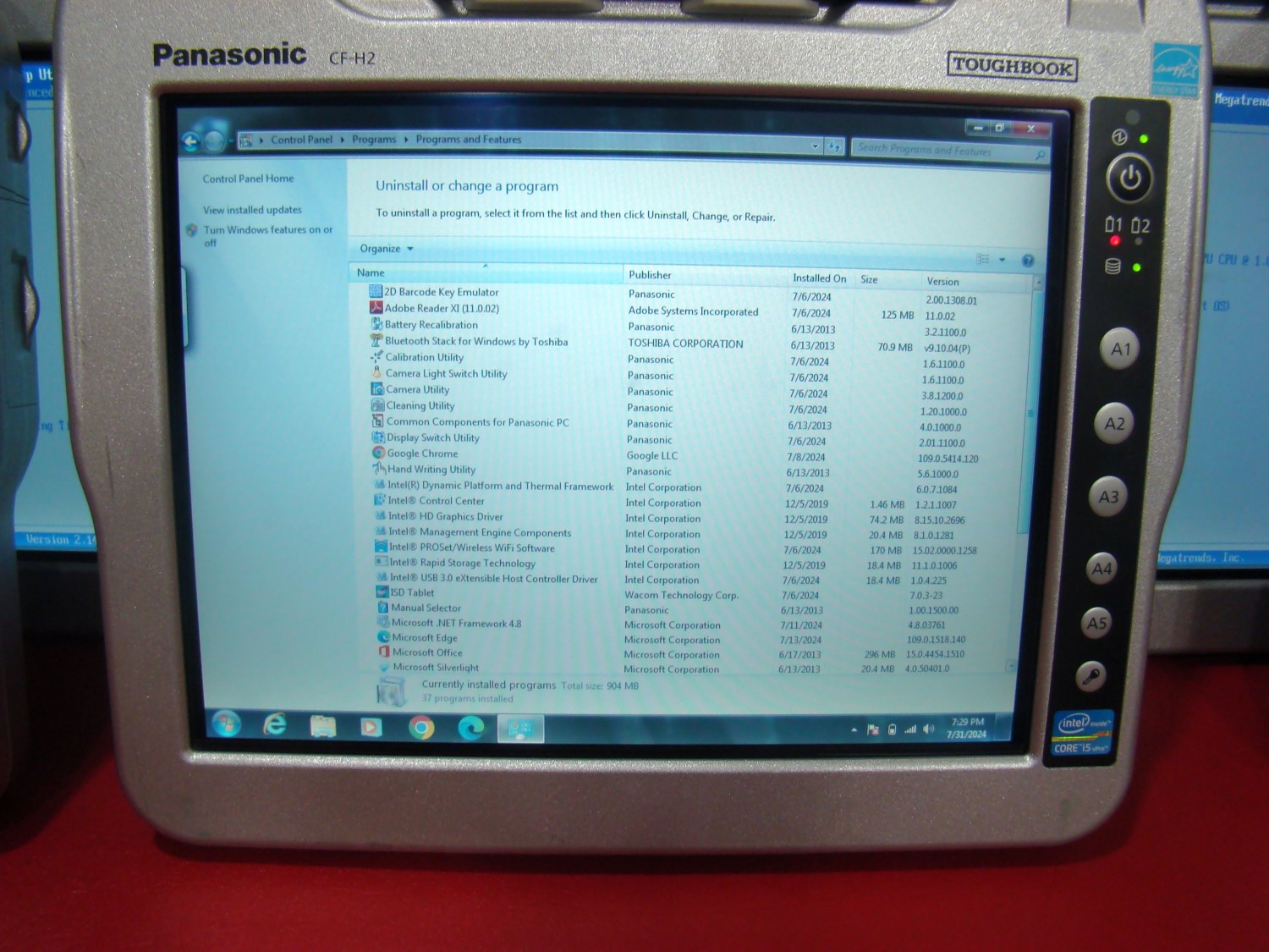 Panasonic CF-H2 i5 1.80GHz Win7 Touchscreen WIFI BlueTooth CF