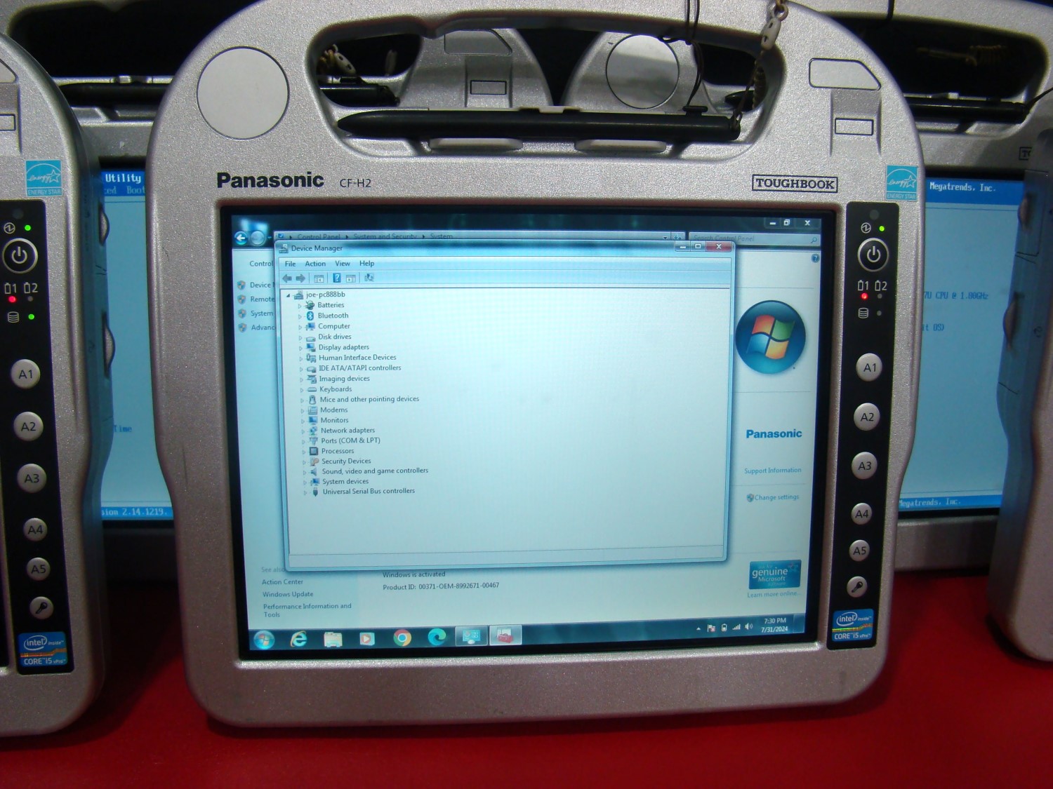 Panasonic CF-H2 i5 1.80GHz Win7 Touchscreen WIFI BlueTooth CF