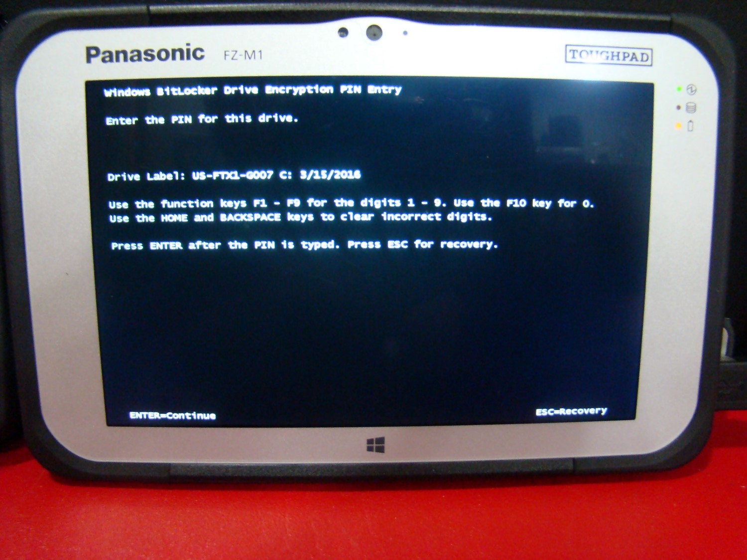 Panasonic Toughpad FZ-M1 i5 1.60GHz | 8GB RAM | 128GB SSD | Silver