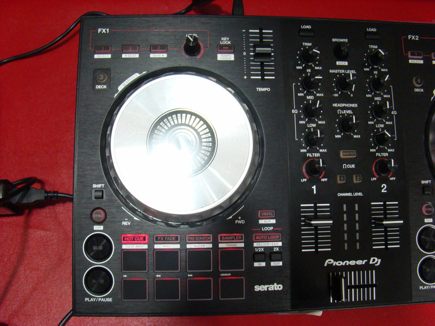 Pioneer DDJ-SB3 Black DJ Performance Digital Controller 2-Channel