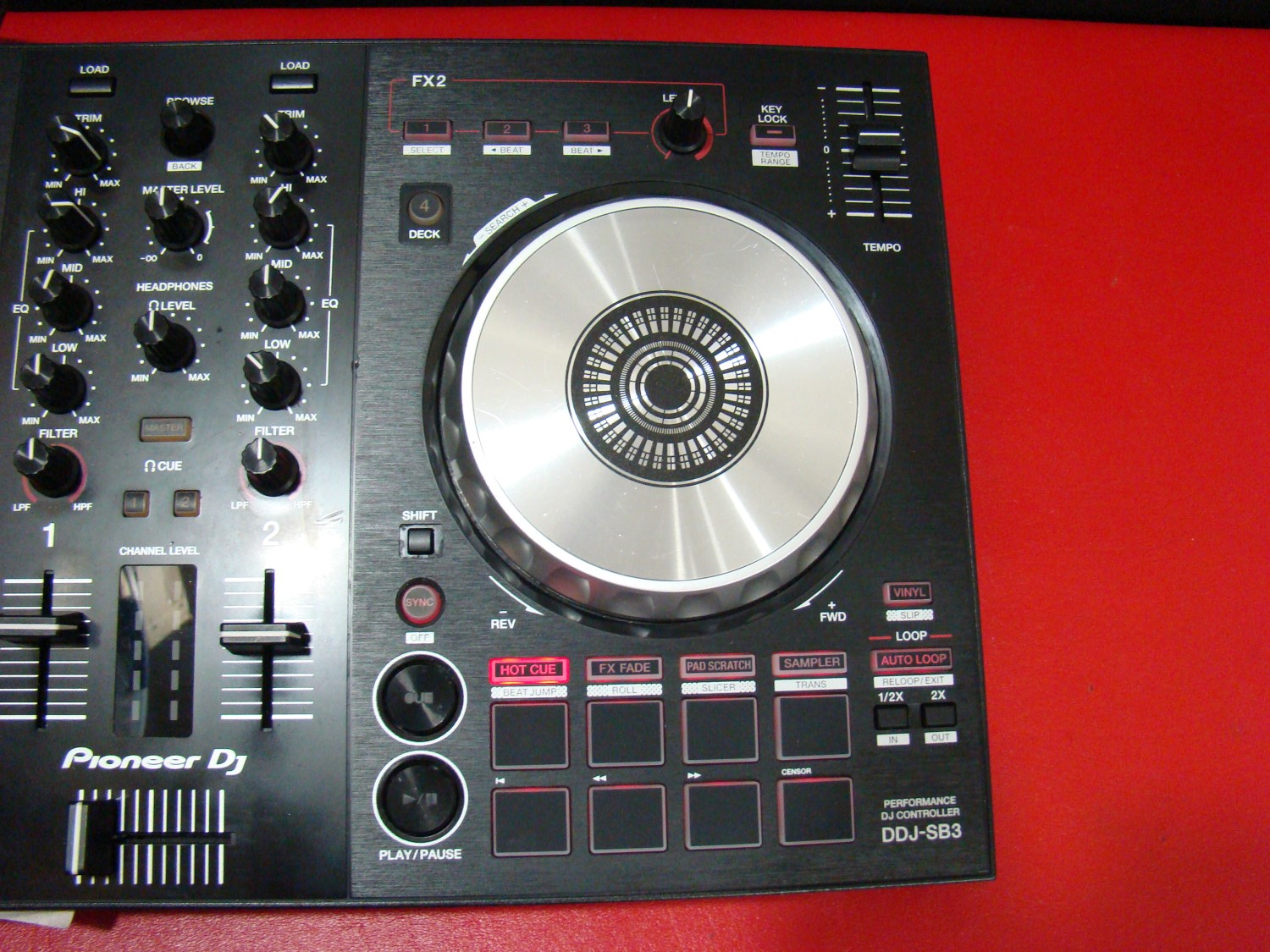 Pioneer DDJ-SB3 Black DJ Performance Digital Controller 2-Channel